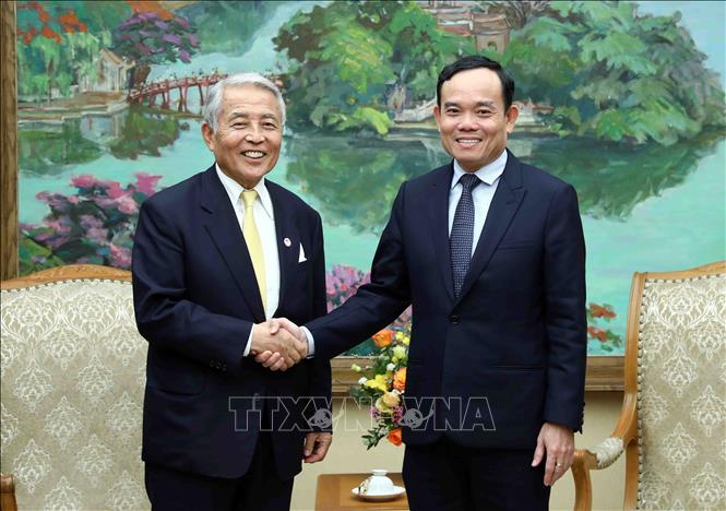 九州経済連合会麻生名誉会長とチャン・リュー・クァン副首相との面談